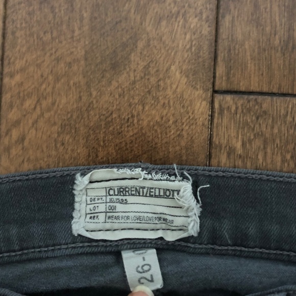 Current/Elliott grey stiletto jeans - Picture 4 of 5